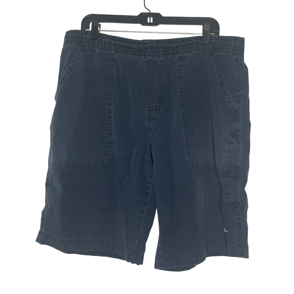 Nike Blue Shorts Rip Stop Pull On Cargo Outdoor Hiking XL Men's Vintage Y2K 90s